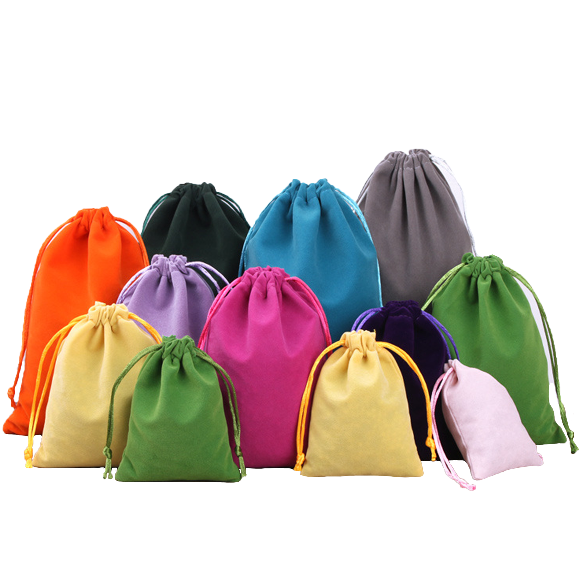 Colorful Velvet Gift Bags with Drawstring 7