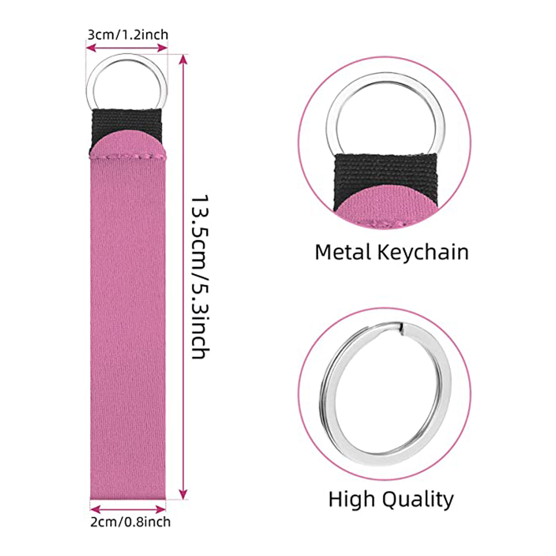 Neoprene Keychain Wristlet 1