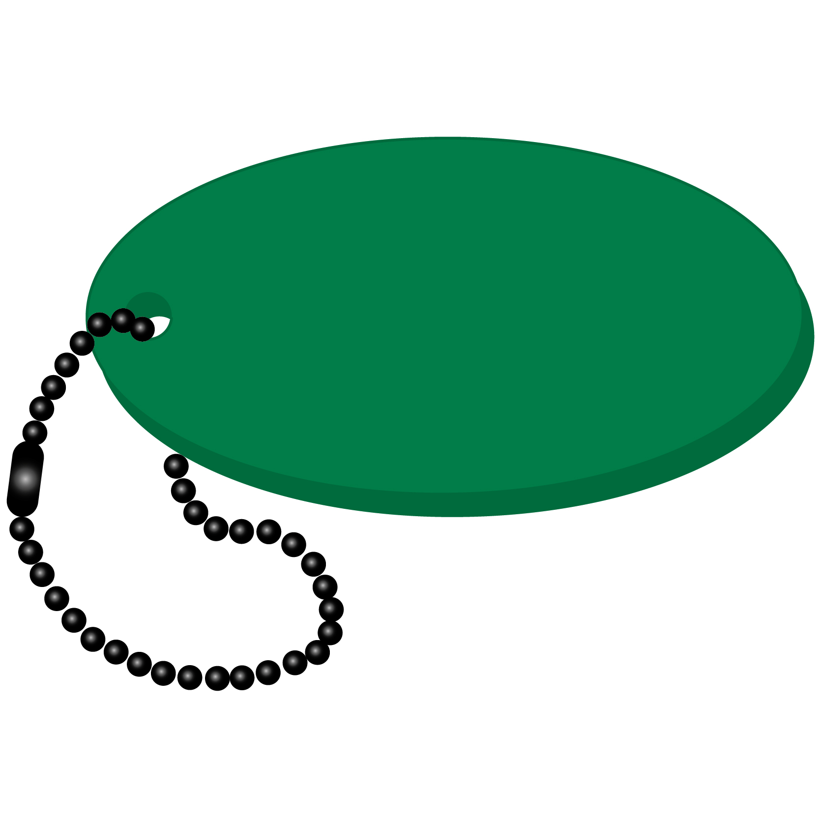 Oval Key Tag 17