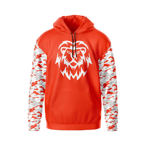 Unisex & Kids' Digital Printed 250G Cotton Hoodie with 4