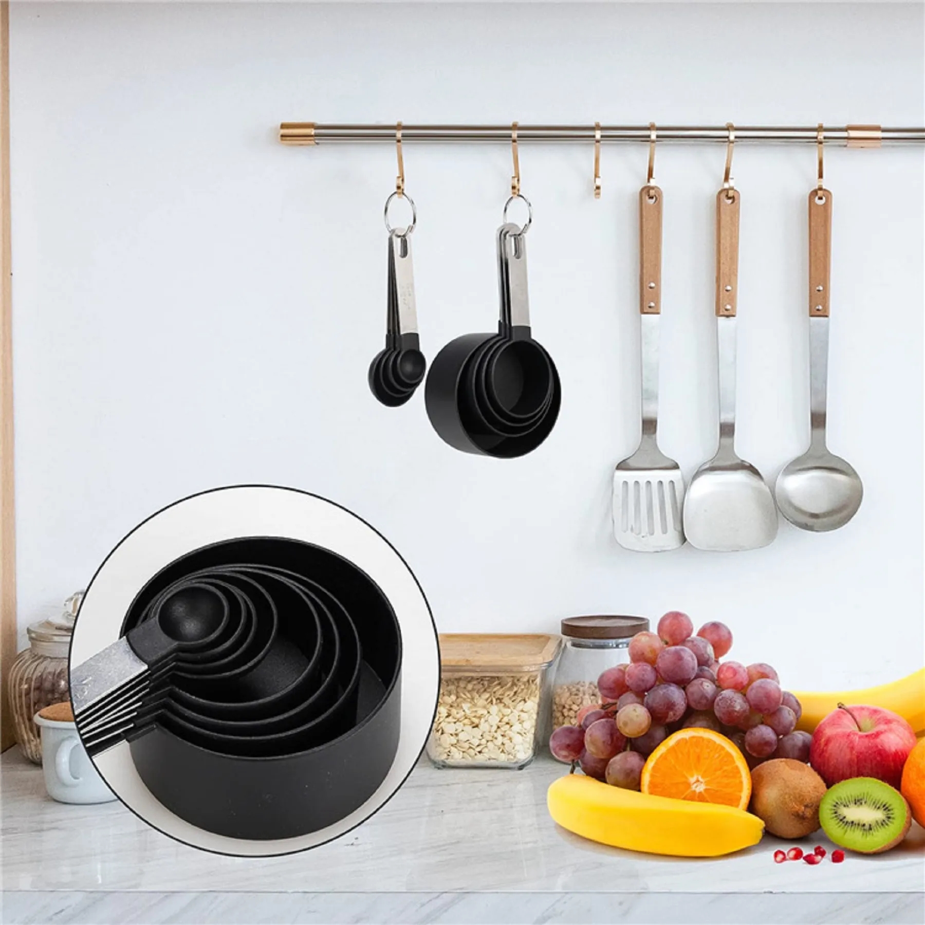 8 Measuring Cups with Spoons Set 8