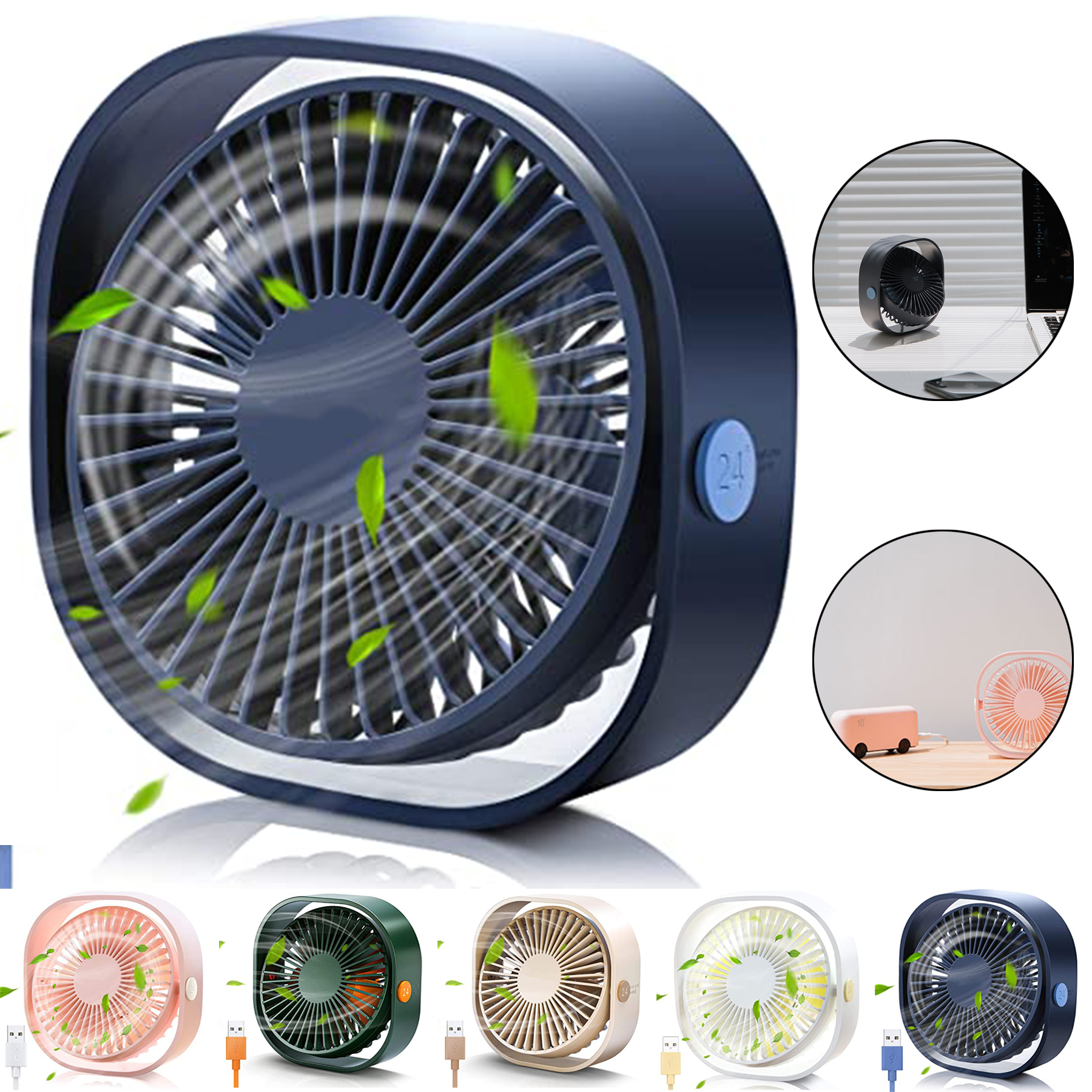 Small Personal USB Desk Fan 1