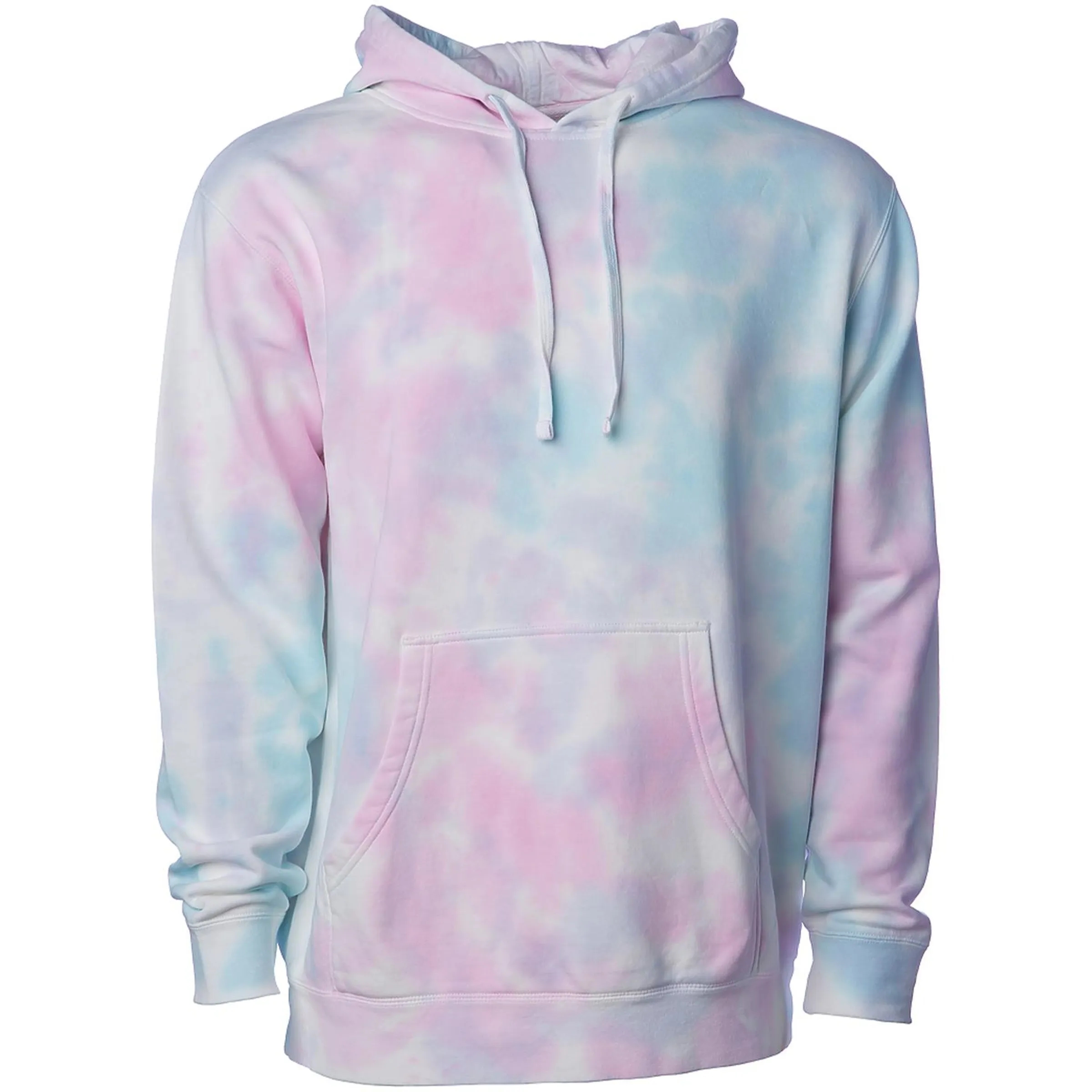 Unisex Midweight Pigment Tie Dyed Hooded Pullover 14