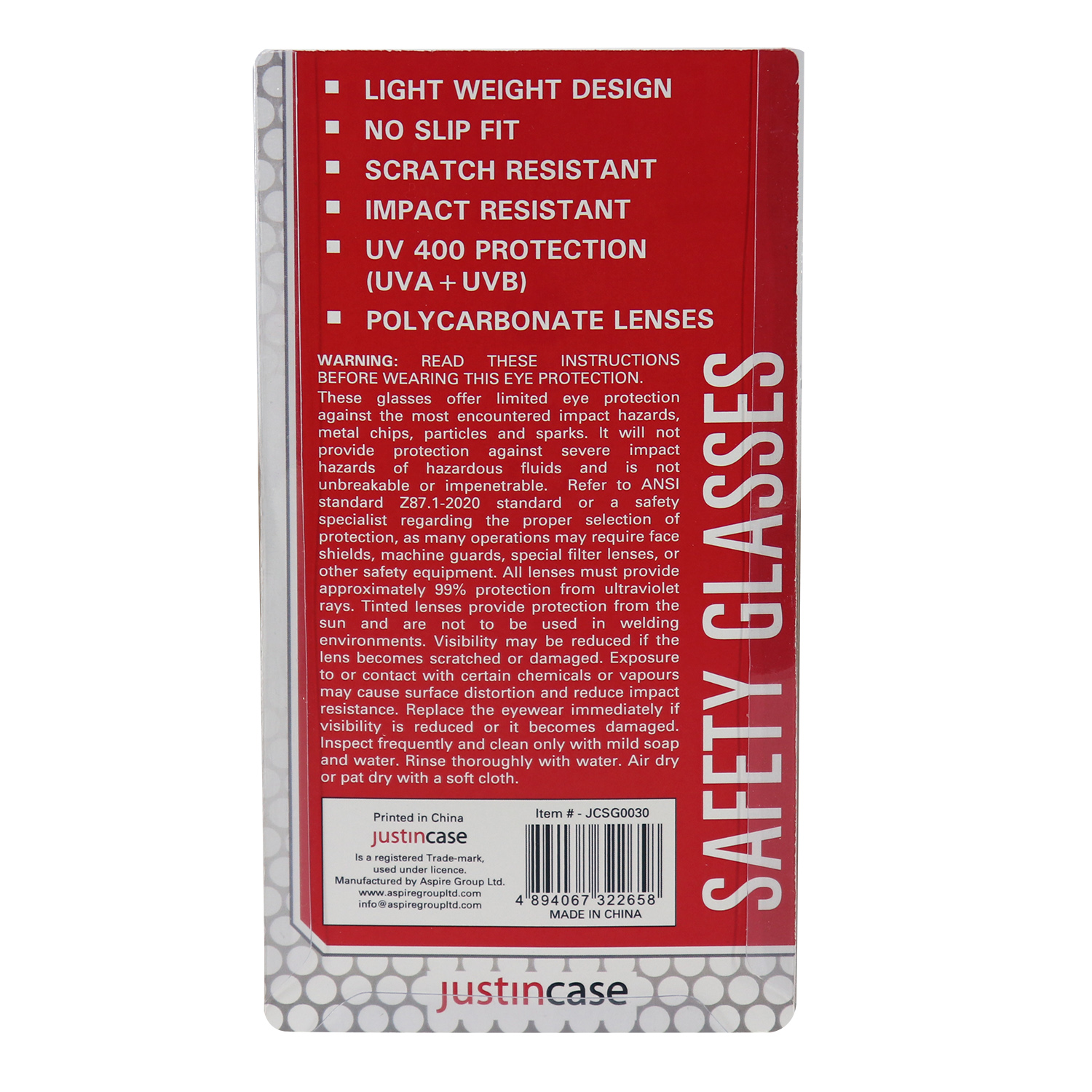 Safety Glasses (Amber) 6