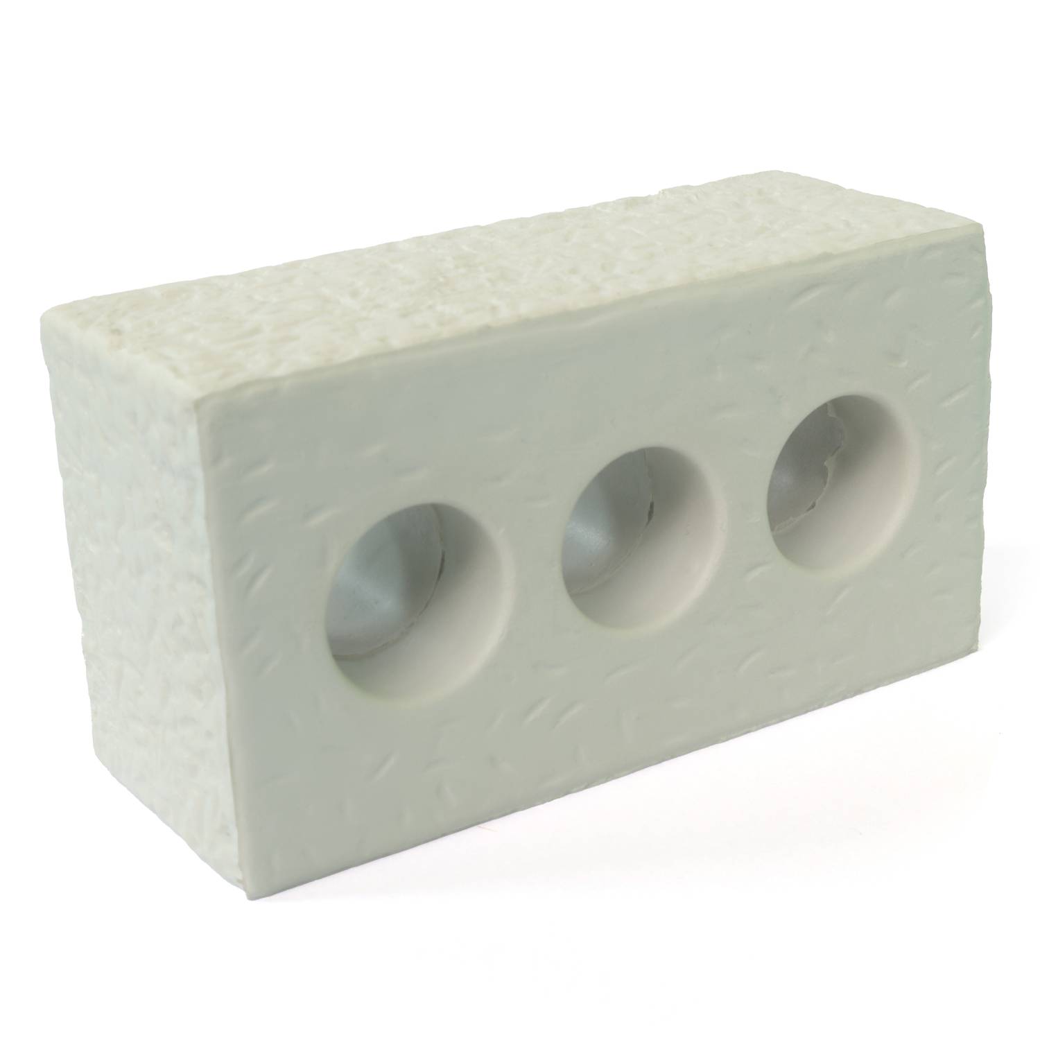 3-Hole Brick Shaped PU Foam Stress Reliever Toy 4