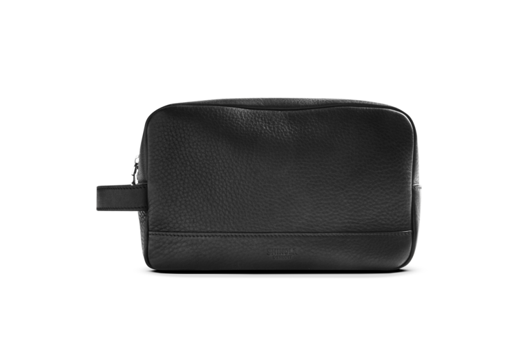 Shinola Zip Travel Kit - Black Natural Grain Leather 2