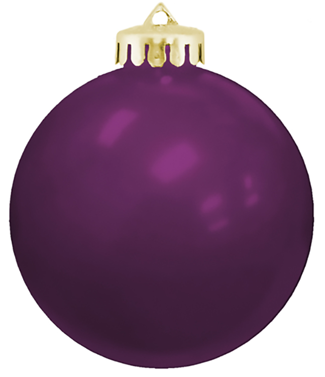 Round Glossy Shatterproof Ornaments 12