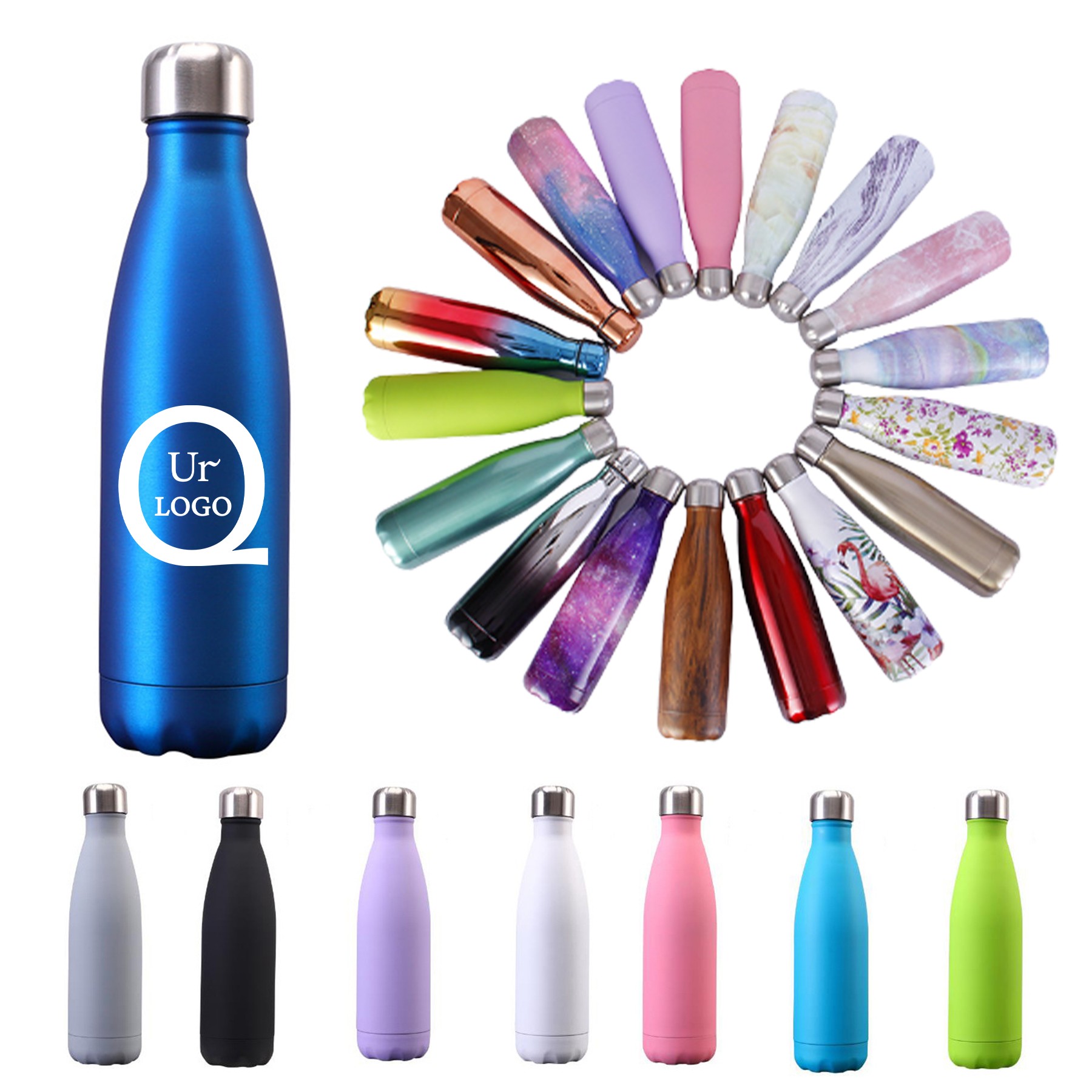 16.9Oz Double Wall Insulated Coke Bottle