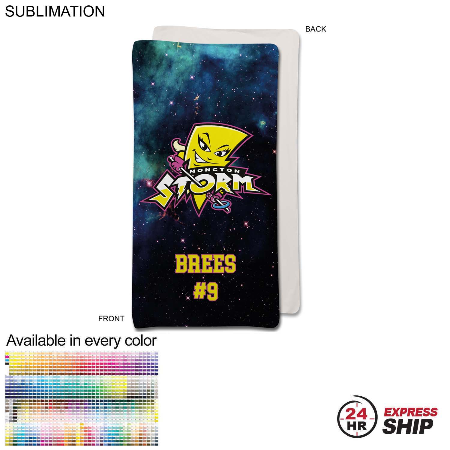 24 Hr Express Ship - Team Blanket in Ultra Soft and Smooth Microfleece, 30x60, Stadium size 2