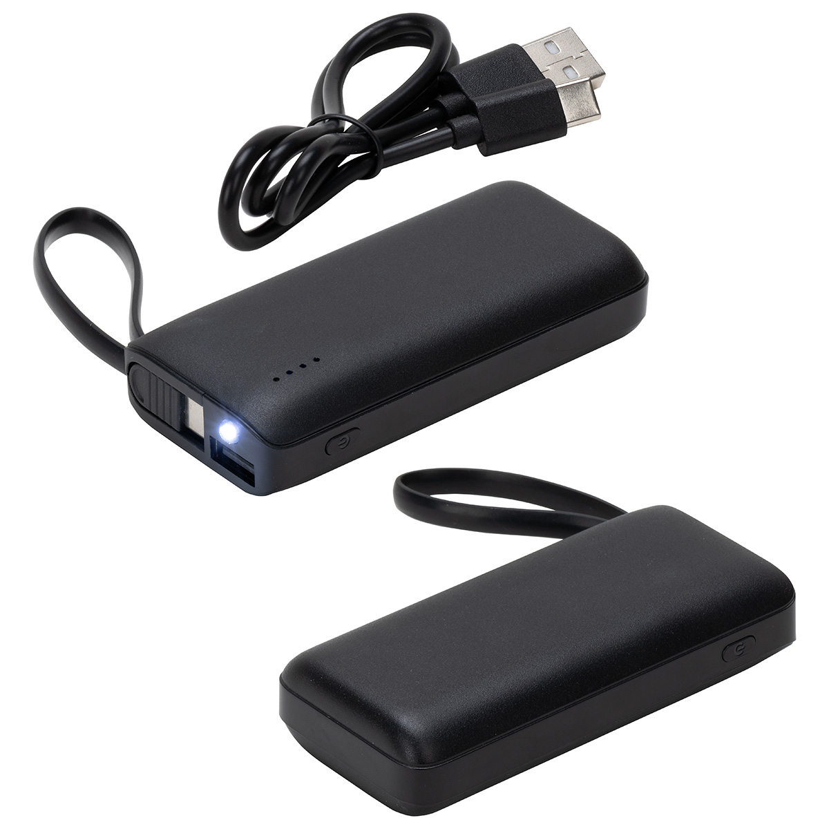 Chancellor 5000mAh Power Bank with USB-C Built-in Cable 12