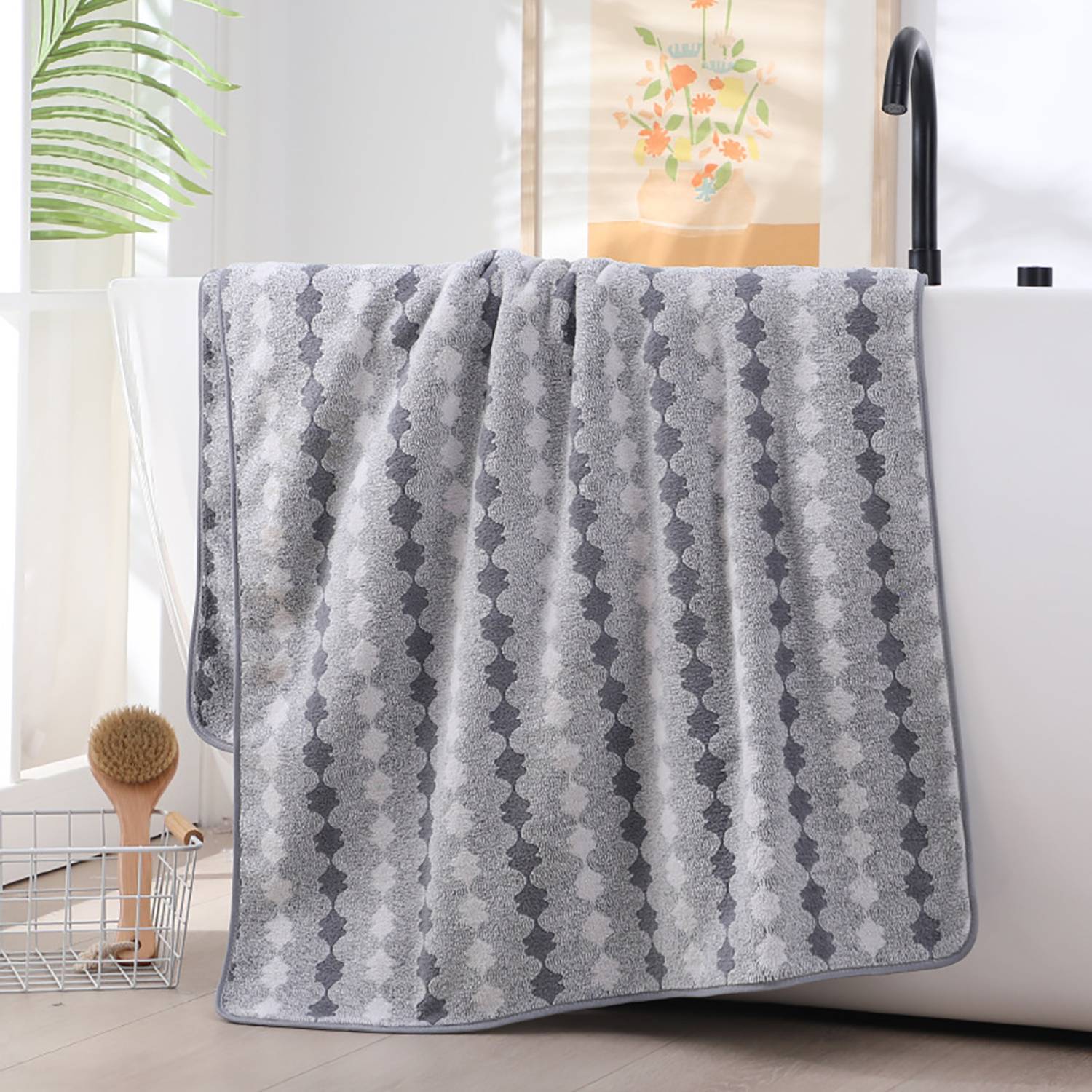 Coral Velvet Bath Towel 4