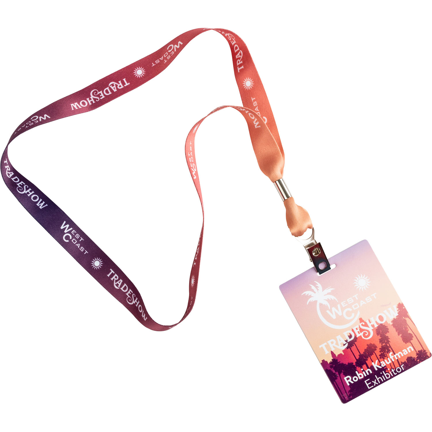 Conference Combo - 3/4" Full Color Lanyard with 3" x 4" Full Color ID Badge 1