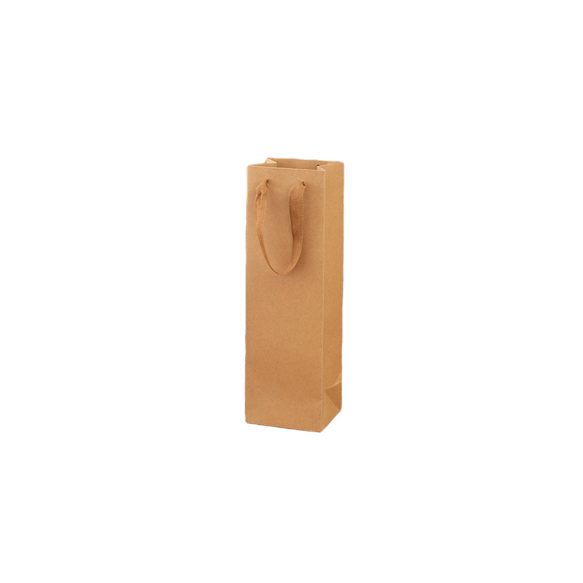 Kraft Paper Single Bottle Wine Gift Carrier 5