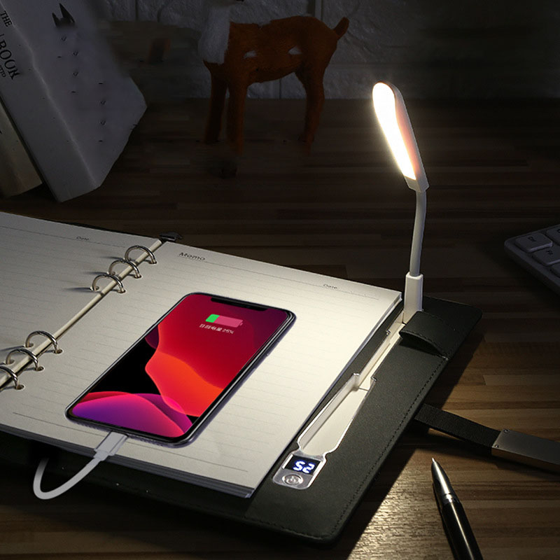 Power Bank Portfolio w/Built-In Mini Lamp 7