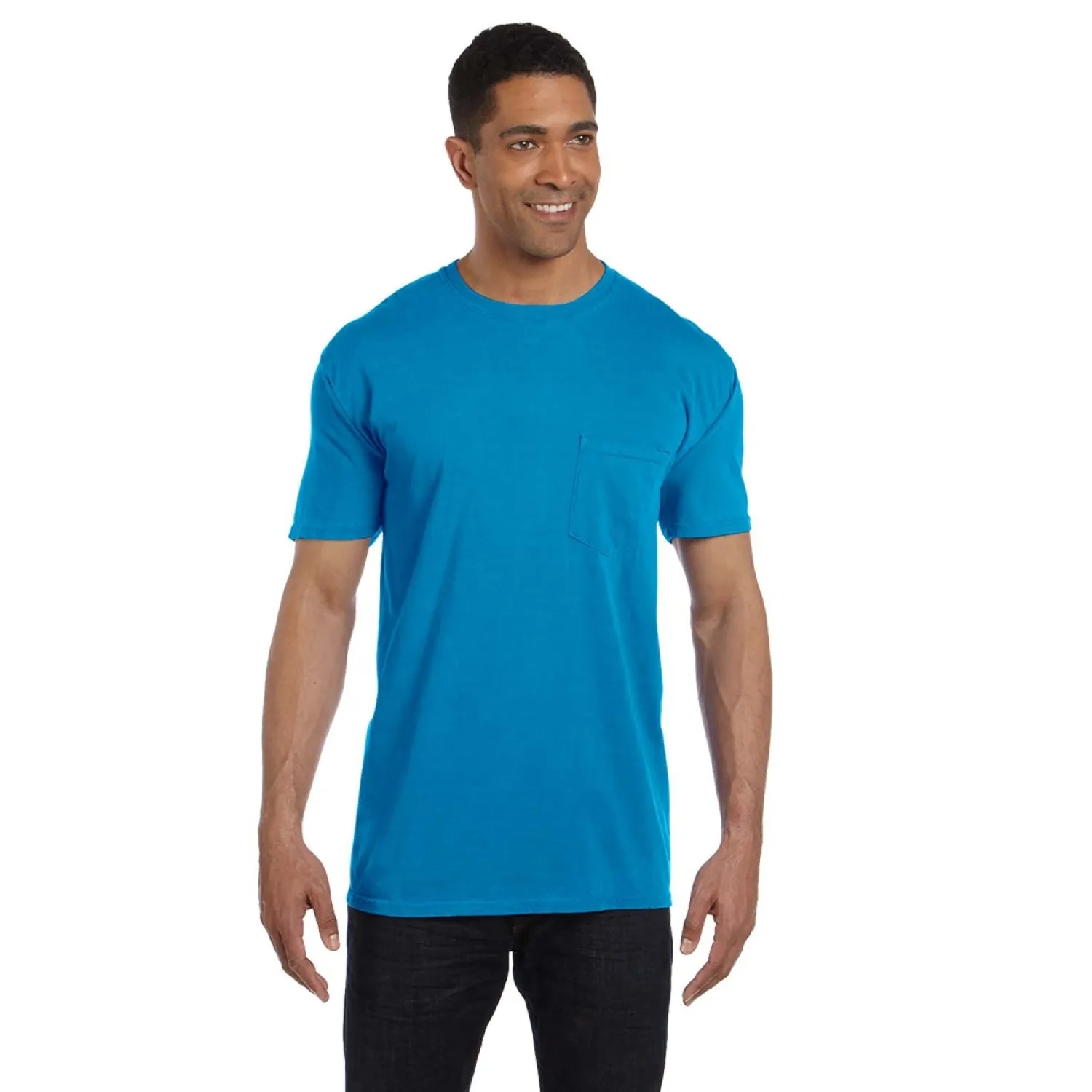 COMFORT COLORS ADULT HEAVYWEIGHT 6.1 OZ. POCKET T-SHIRT 122