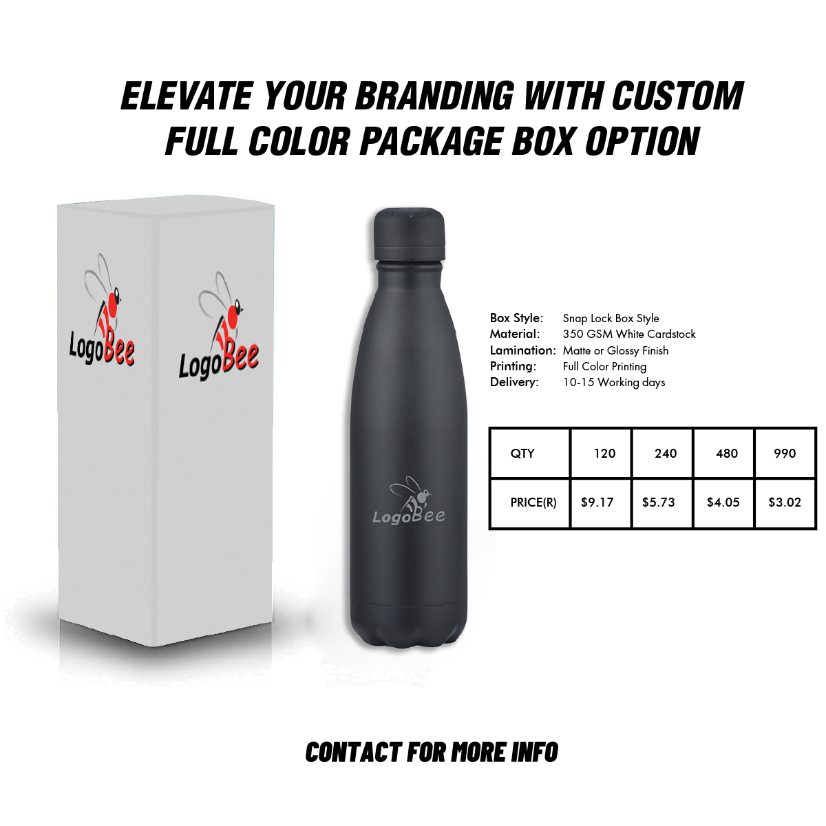 ArticFire 17oz Double Wall Stainless Steel Bottle Screw on Lid 9