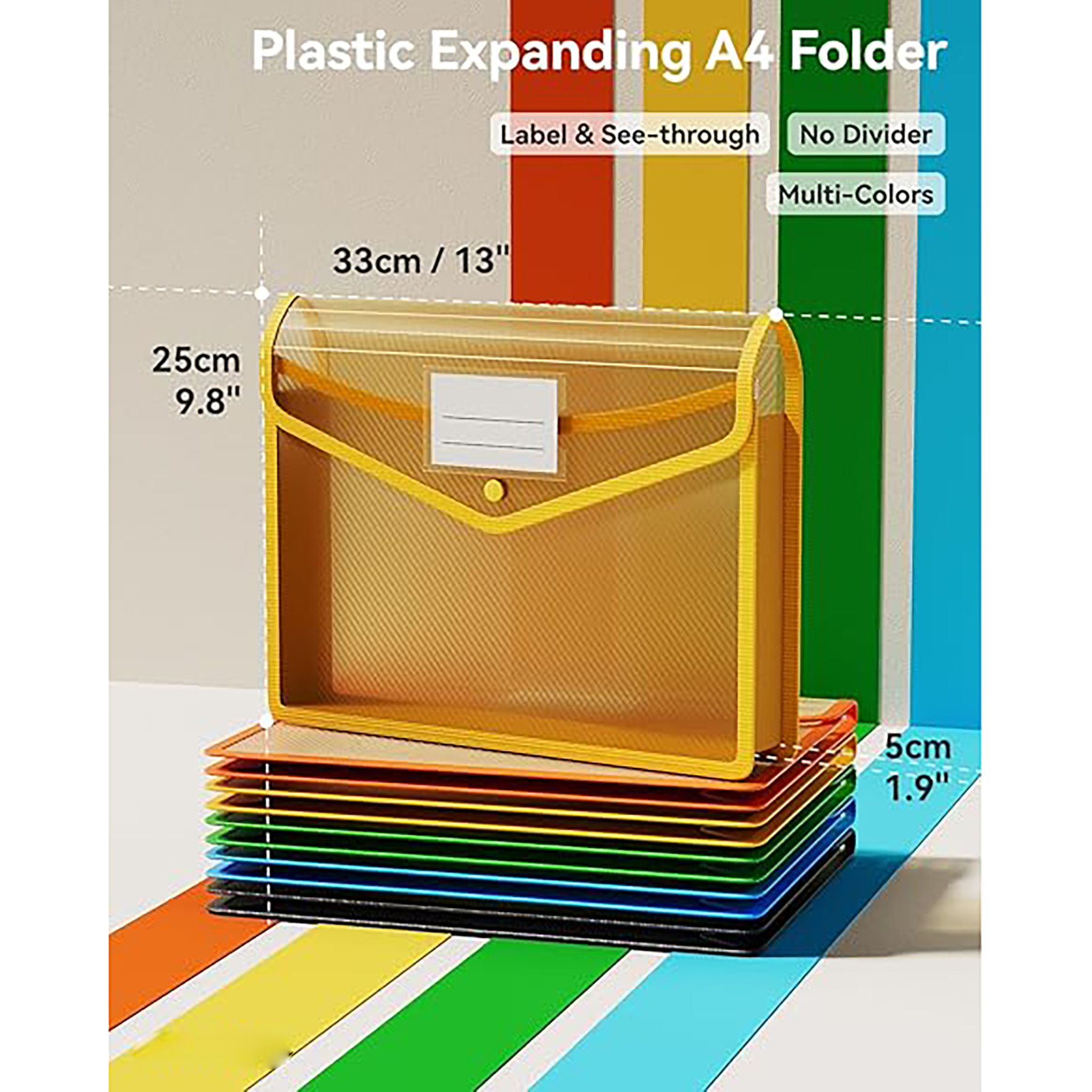 Plastic Expanding Document Folder 12