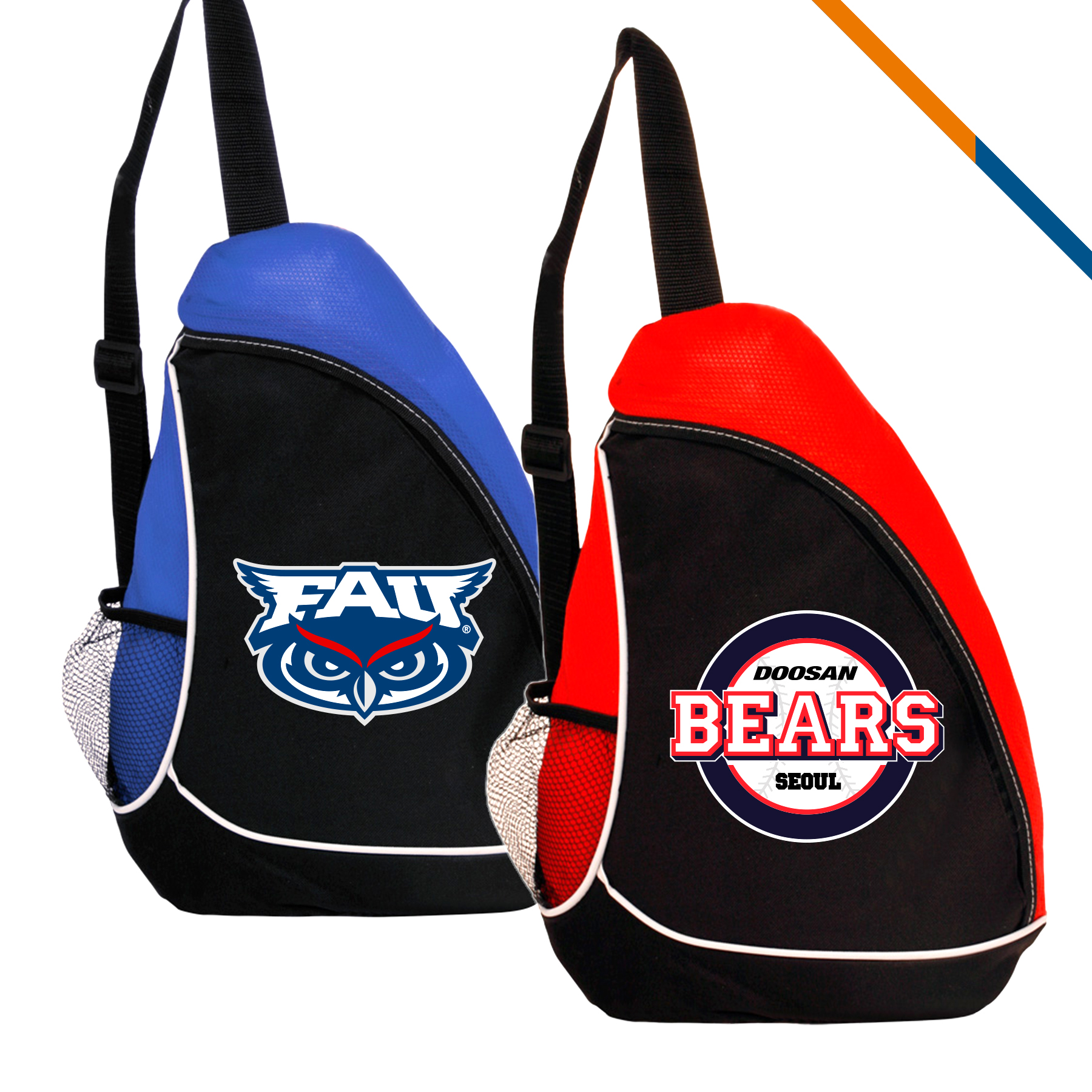 Farrah Sling Shot Backpacks, custom backpack with logo imprint 2