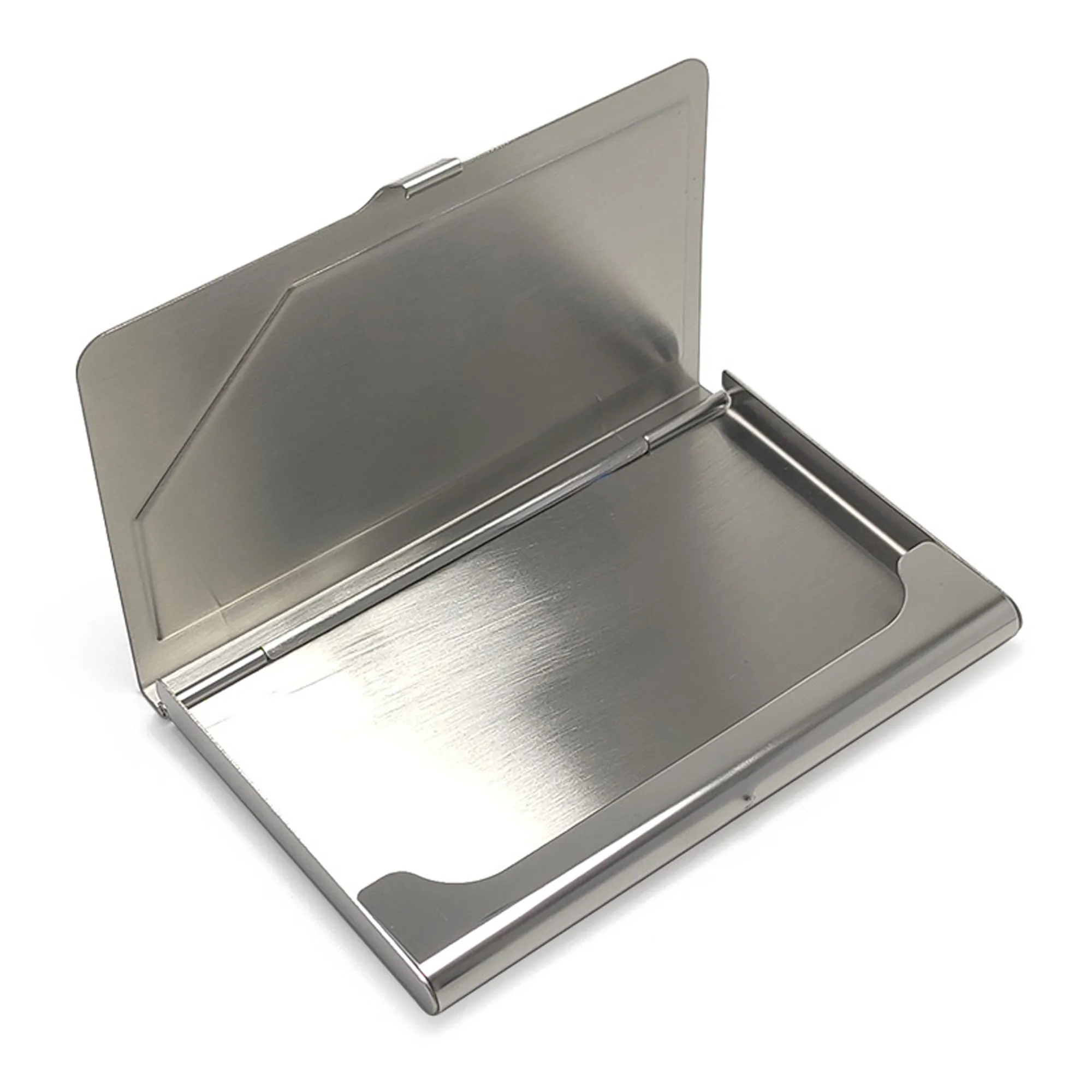Stainless Steel PU Leather Business Card Holder MOQ10pcs 1