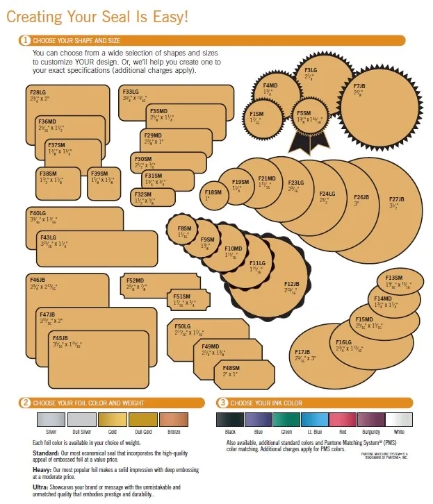 Foil seals - Round with Scalloped Edges 2