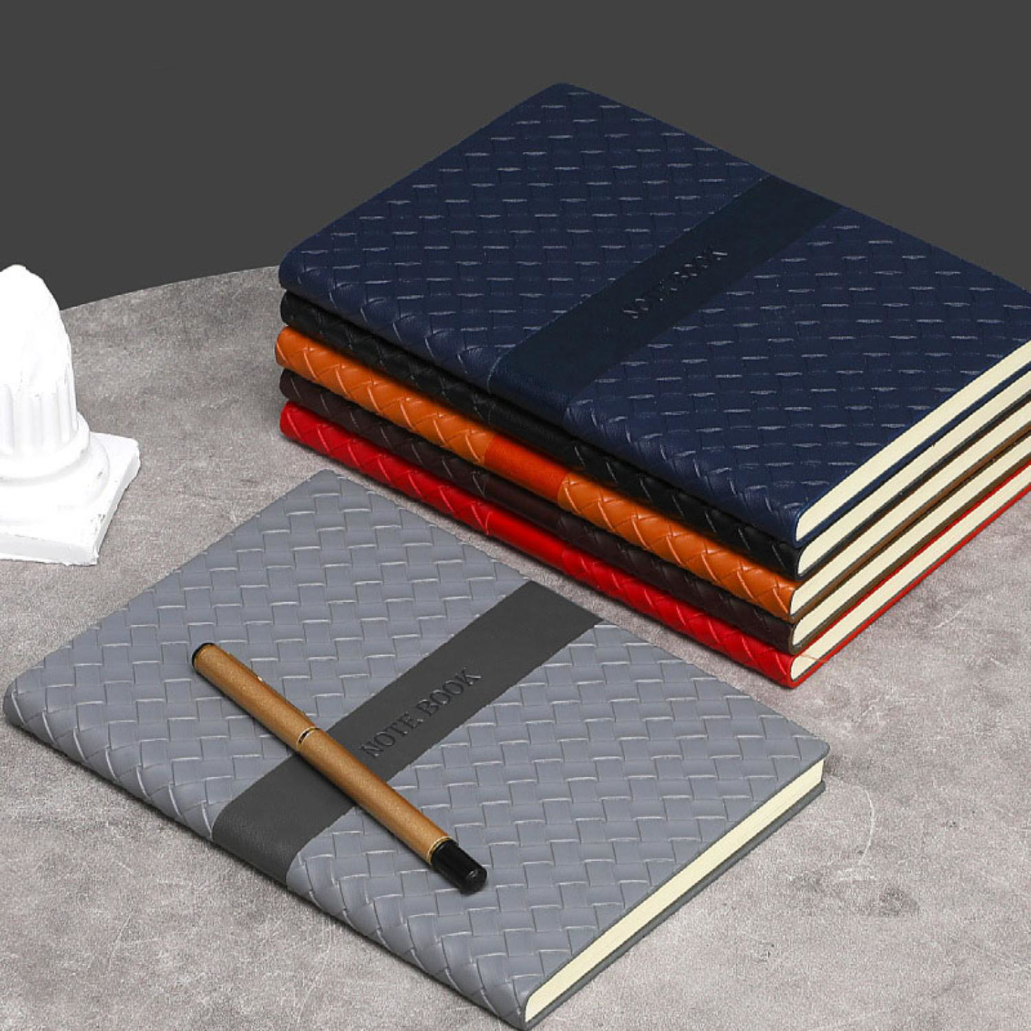 TiTUS® Sahara PU Leather A5 Business Notebook with Bookmark 1