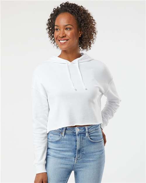 Women's Lightweight Crop Hooded Sweatshirt - AFX64CRP 27