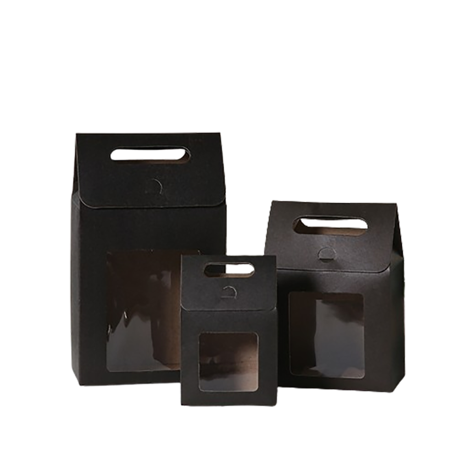 Customiz Handheld Paper Gift Box With Clear Window 8