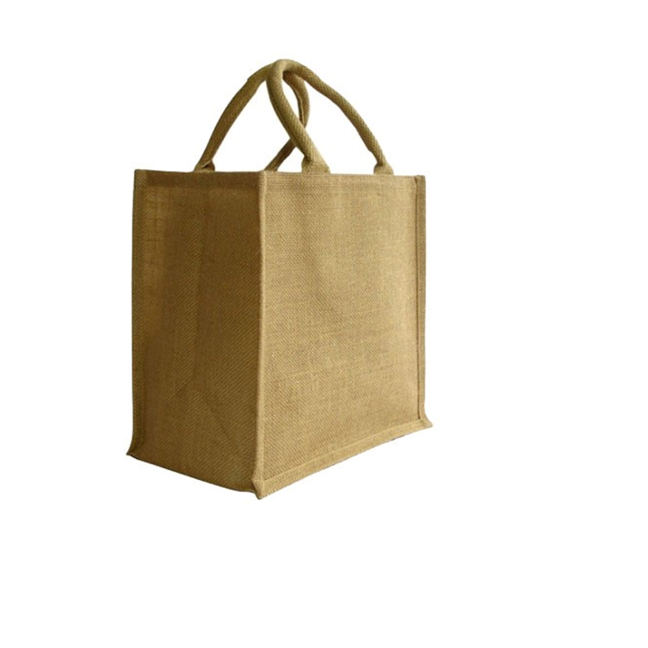 Natural Super Jute Printed Tote Bag, custom tote bag with logo imprint 4