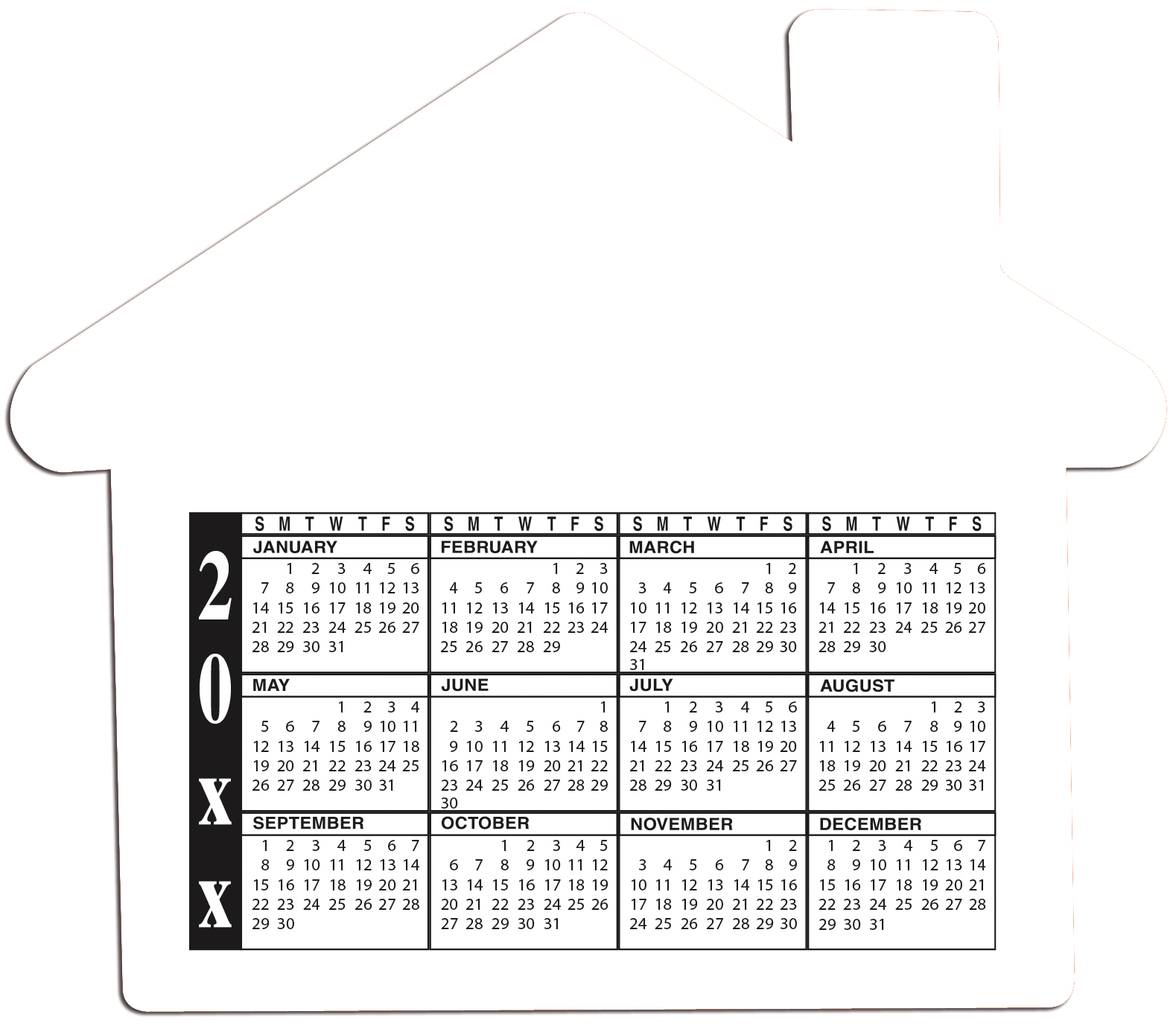 Good Value™ 20 Mil Calendar Magnet 10