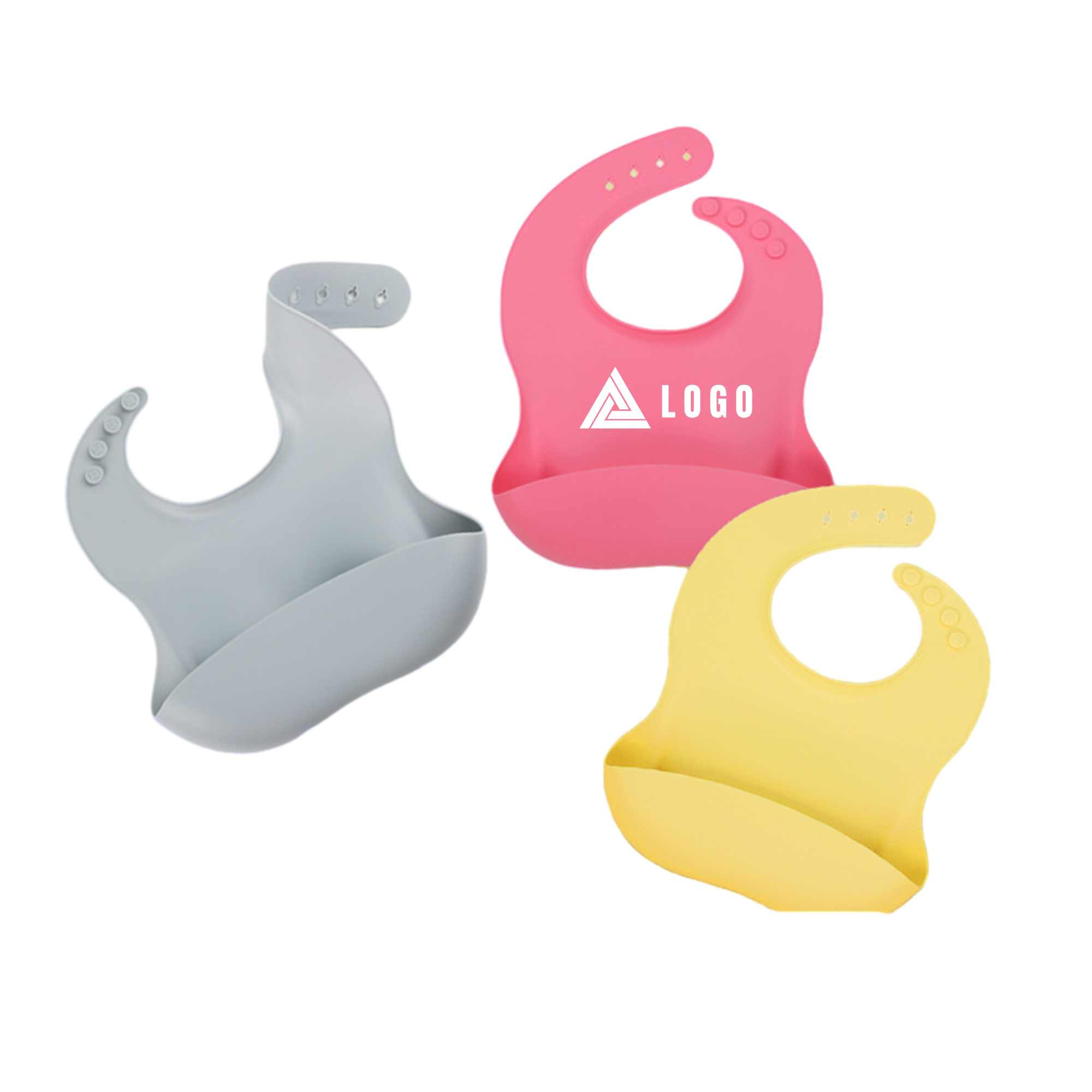 Lovely Waterproof Silicone Baby Feeding Bibs 2