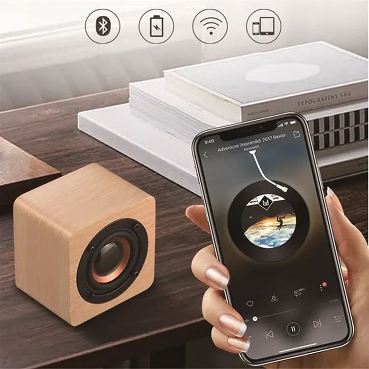 Wooden Mini Wireless Bluetooth Speakers 2