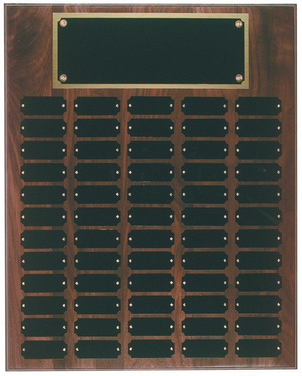 102 Plate Genuine Walnut Step Edge Perpetual Plaques 1