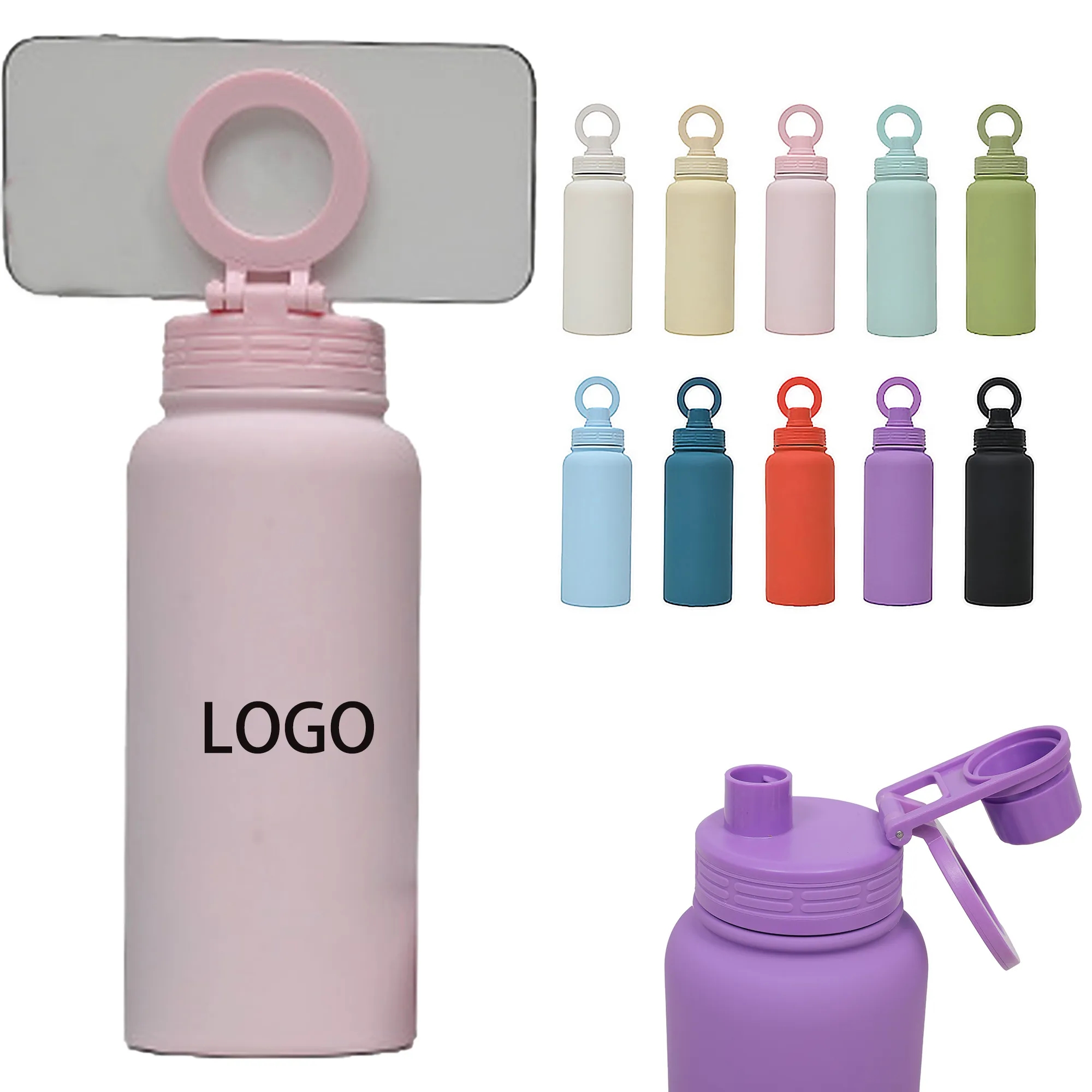 33oz Magnetic Phone Bracket Water Bottle 4