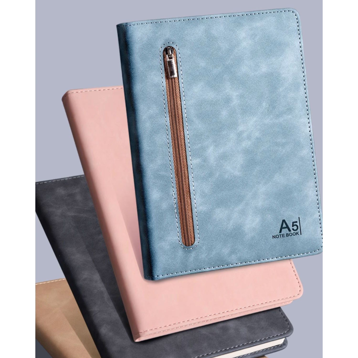 Business Journal with Zipper Closure Notebook 5