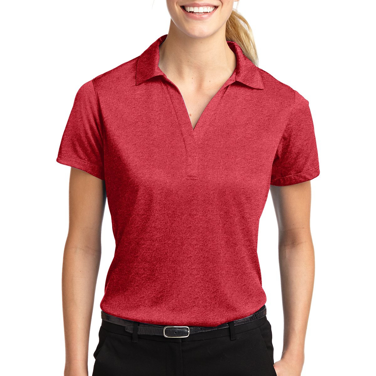 Sport-Tek® Ladies' Heather Contender™ Polo 32
