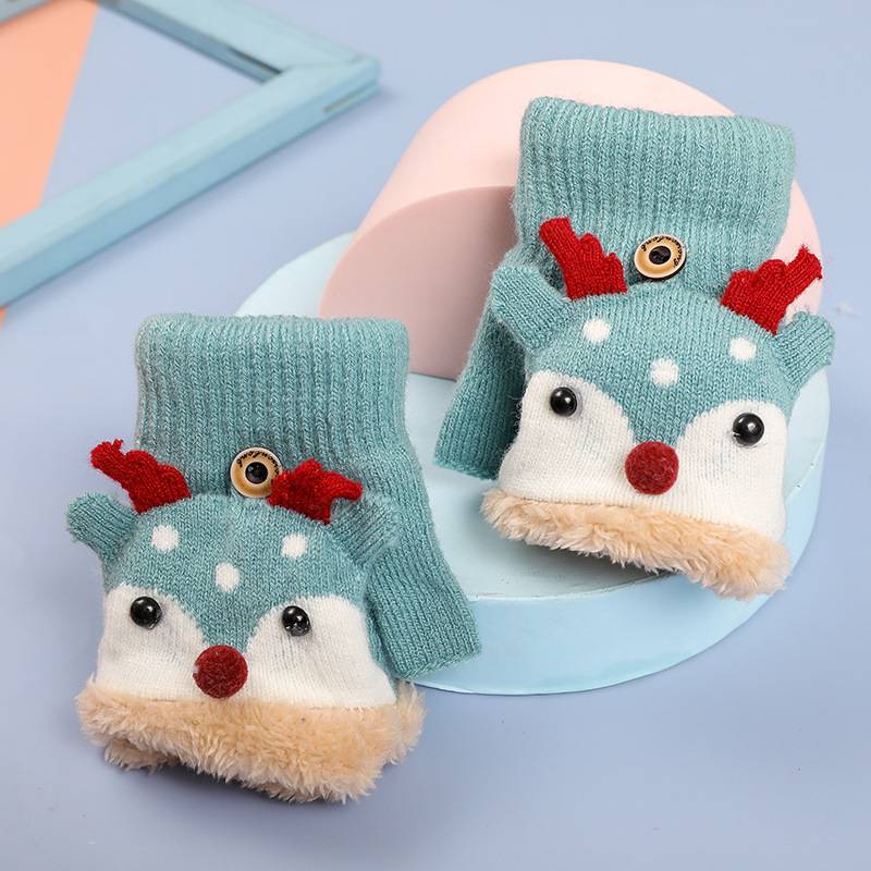 Children's Outdoor Flip-Top Warm Gloves 2