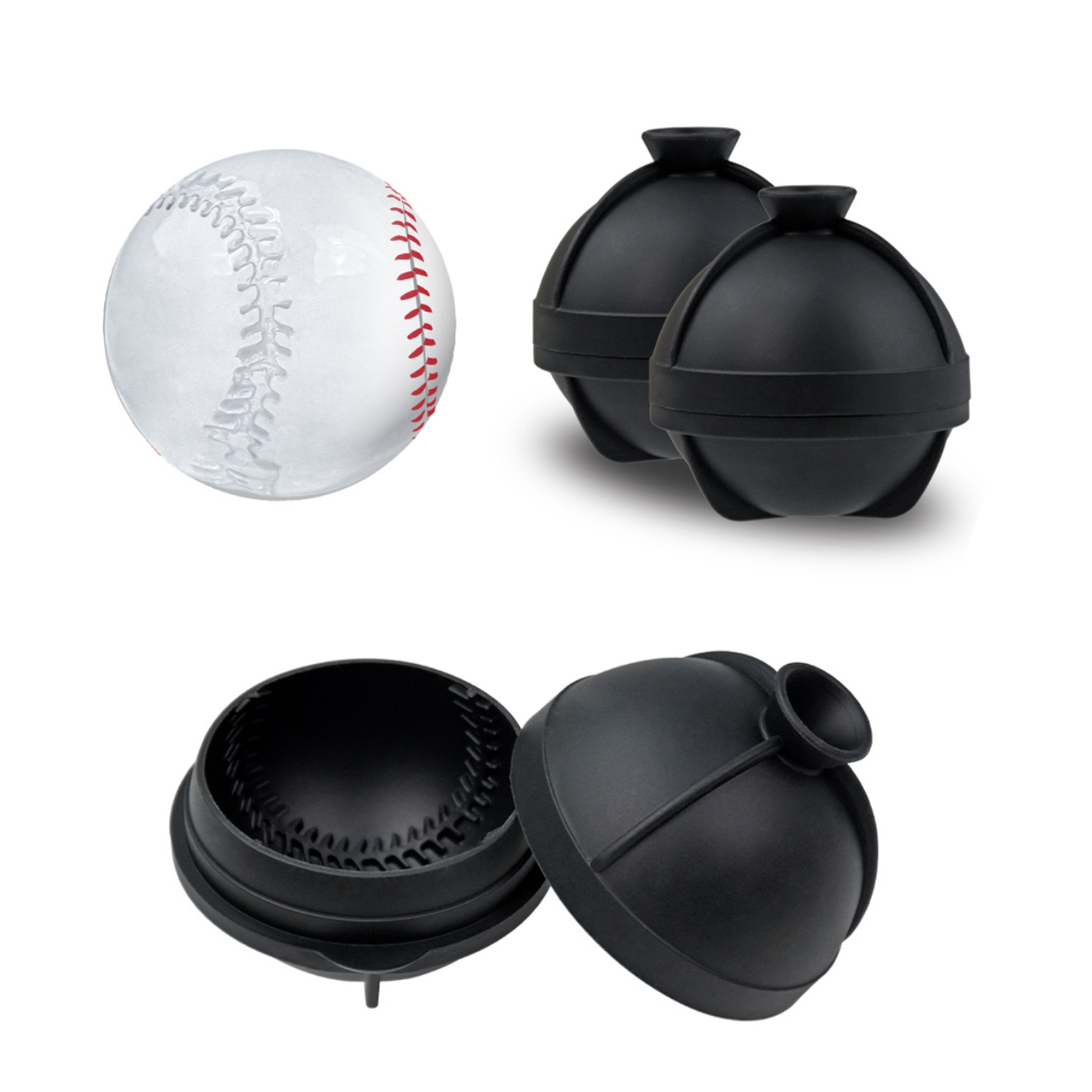 Baseball Ice Mold 2 3/8" 2