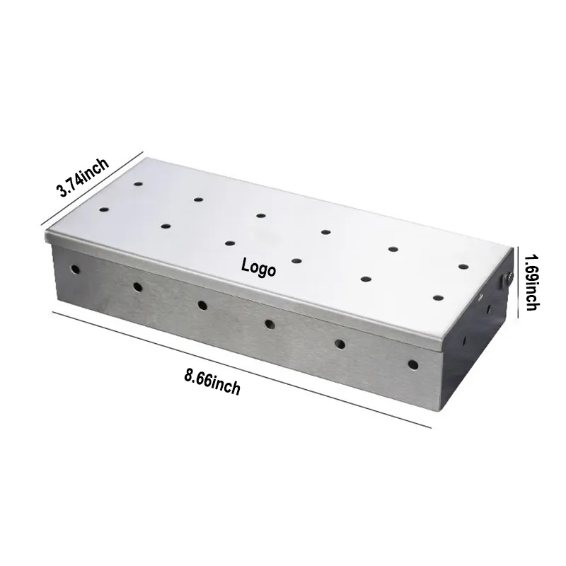 Stainless Steel Smog Box for Gas Grilling 4