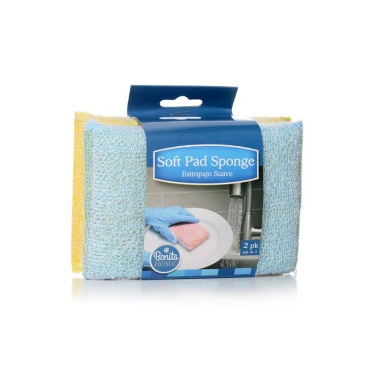 Soft Pad Sponges - Yellow/Blue 2 Pack 2