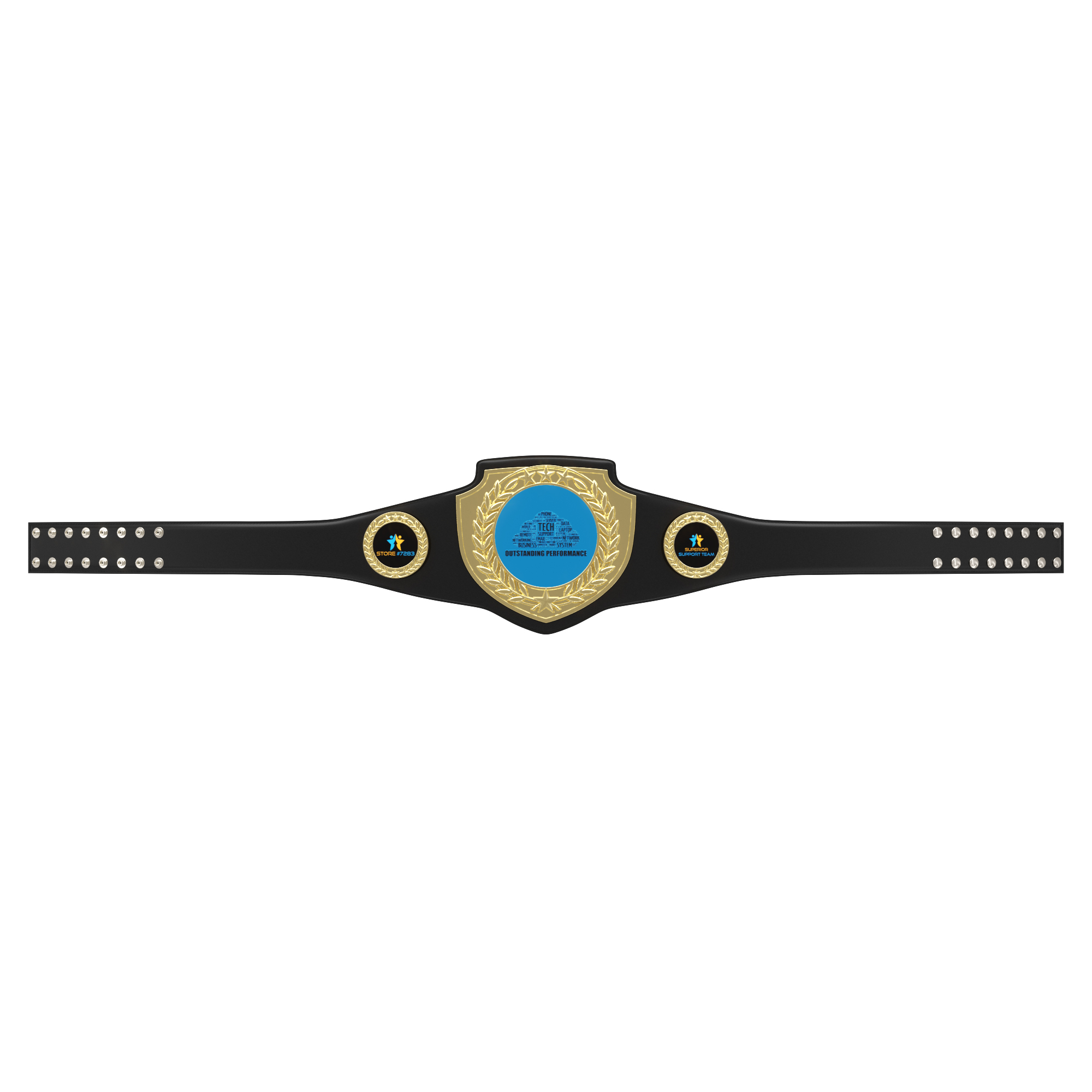 Express Vibraprint® Bright Champion Award Shield Belt 3