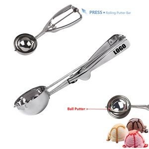 Stainless Steel Ice Cream Ball Putter Ergonomic Scoop And Measuring Spoon 16
