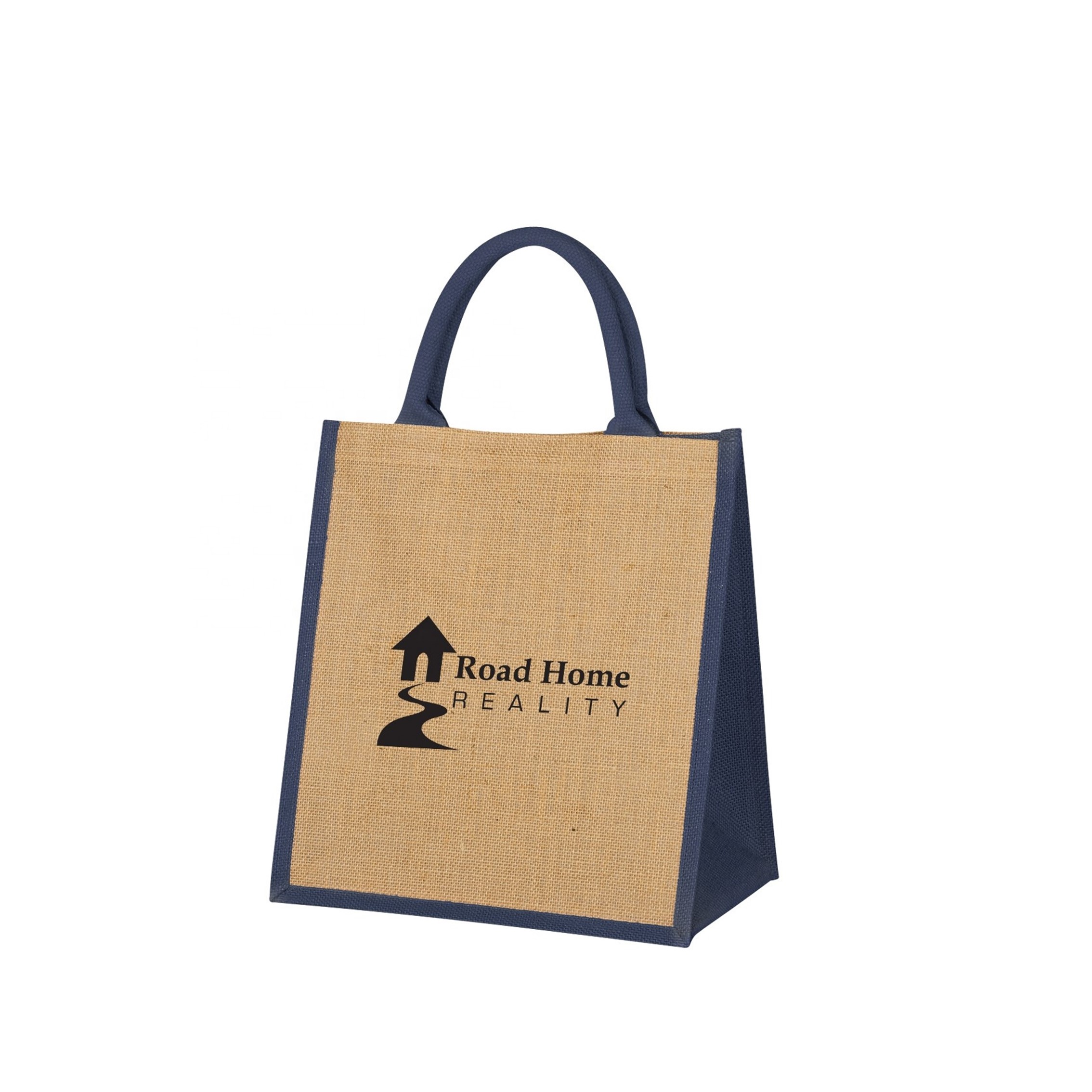 Customized Design Jute Shopping Bag, custom tote bag with logo imprint 3