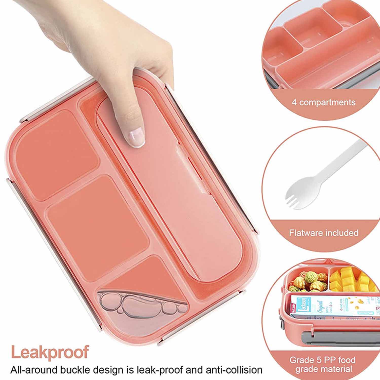 Bento box student 16-piece set of compartments 4