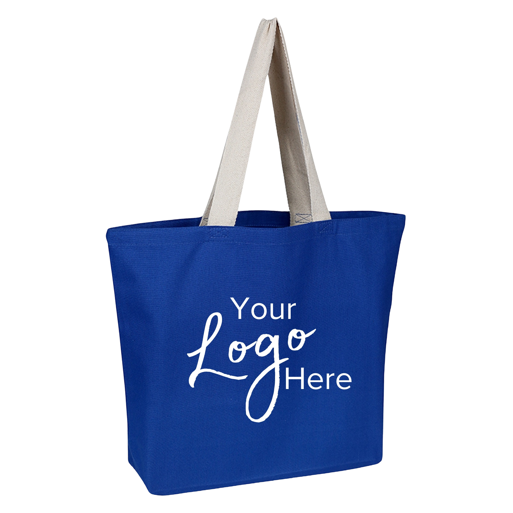 Canvas Beach 20"W x 15"H x 5" Gusset Bag, custom tote bag with logo imprint 10