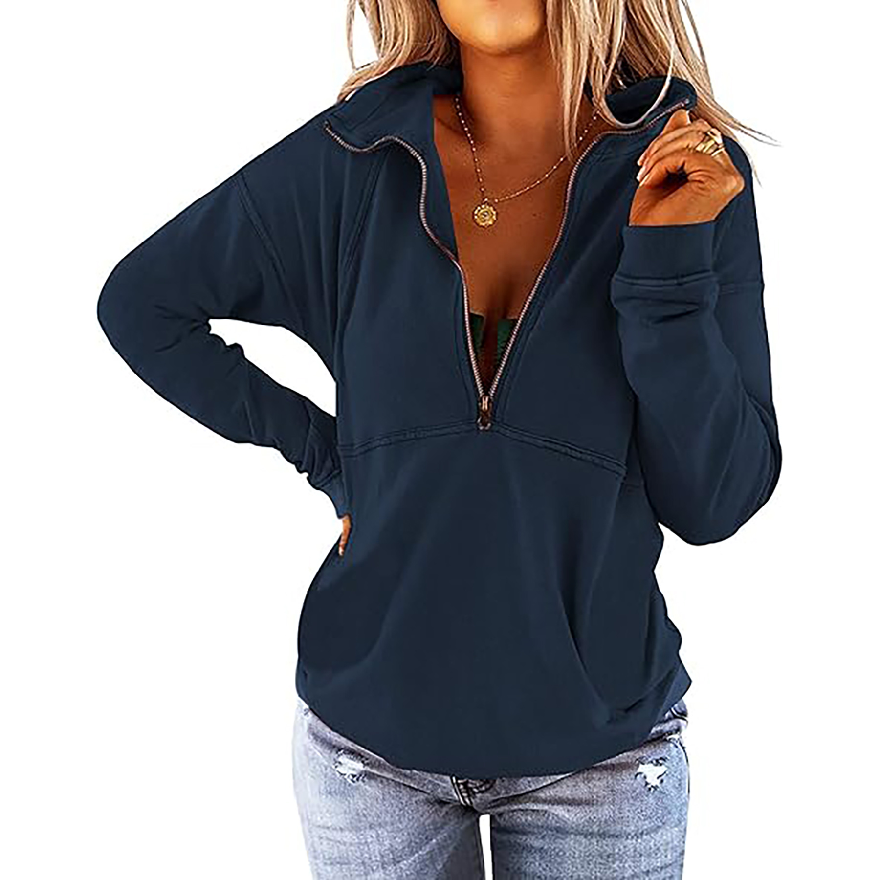 Loose Fit Casual Pullover 14