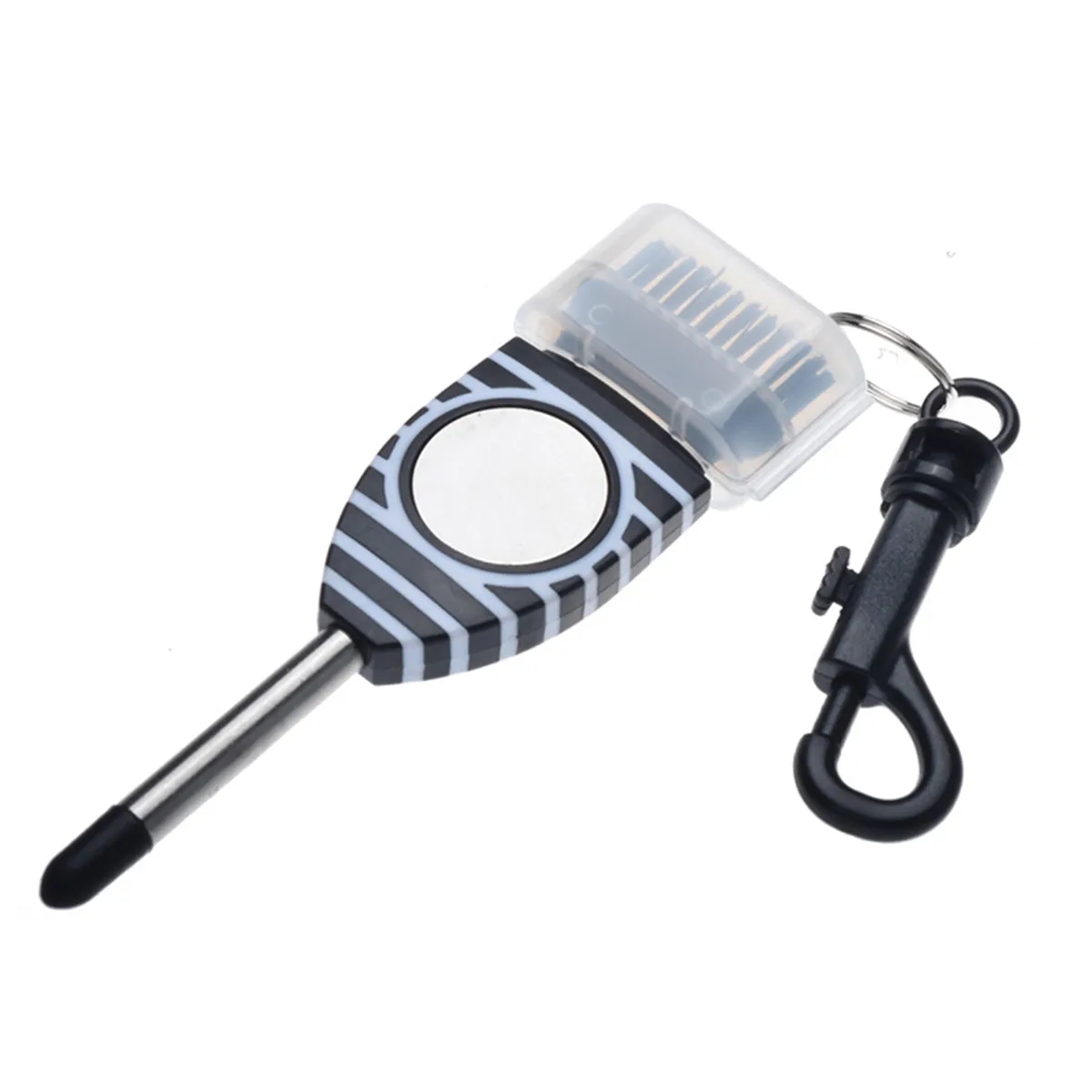 3-In-1 Golf Club Brush Groove Cleaner W/ Magnetic Ball Mark 4