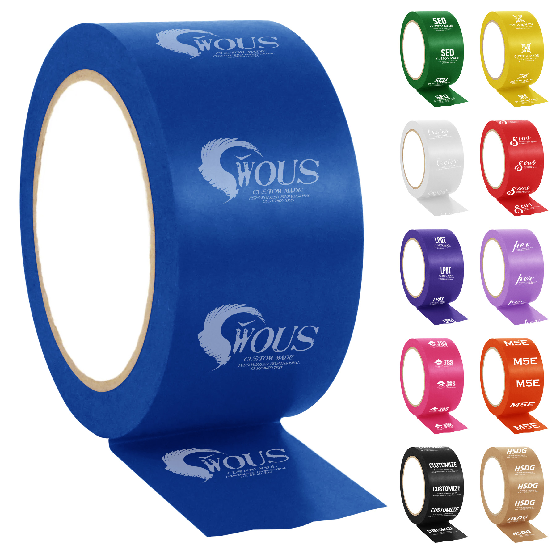 Customizable Adhesive Backed Packaging Box Tape 13