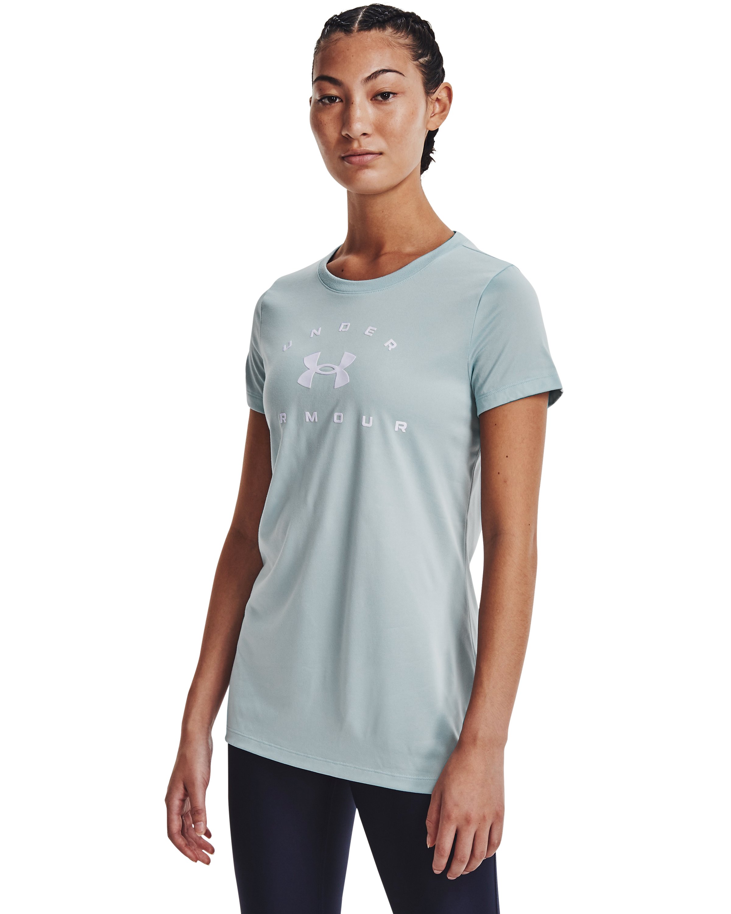 UA Tech Solid Logo Arch Women's Short Sleeve 3