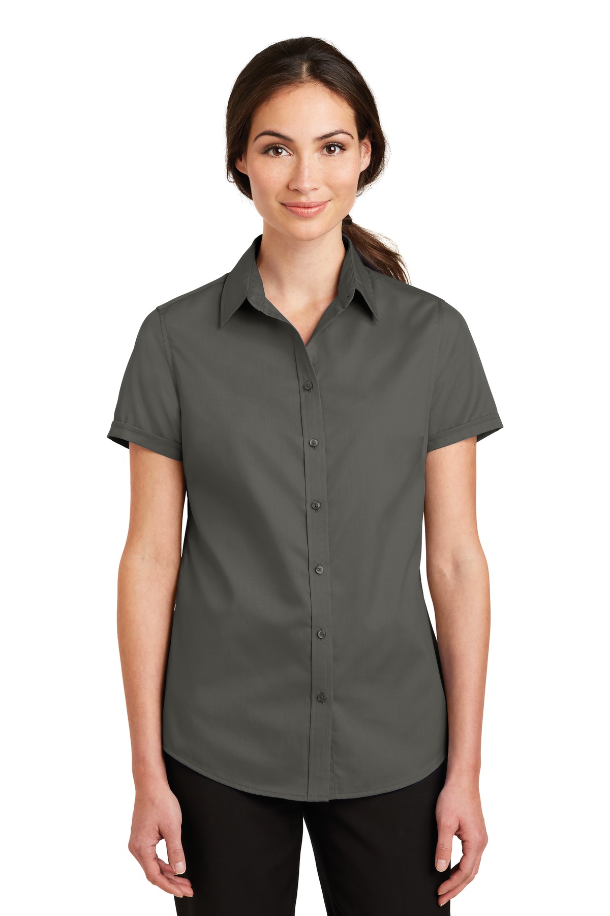 Port Authority Women's Short Sleeve SuperPro Twill Shirt. L664 6