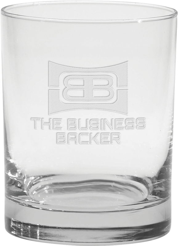 14 oz. Executive Double Old Fashion - Deep Etched 5